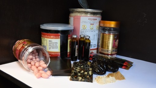 A range of ejiao products.
