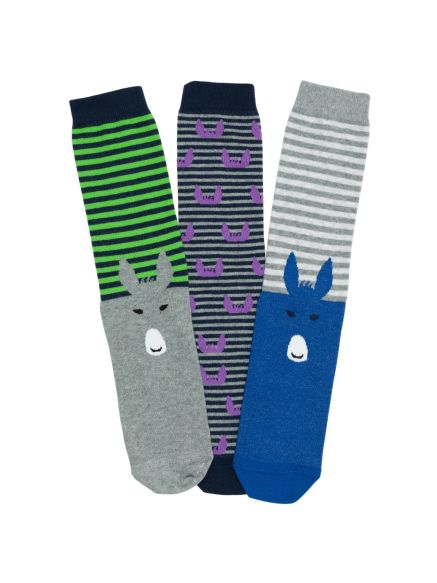 D22061 Pack of three donkey socks