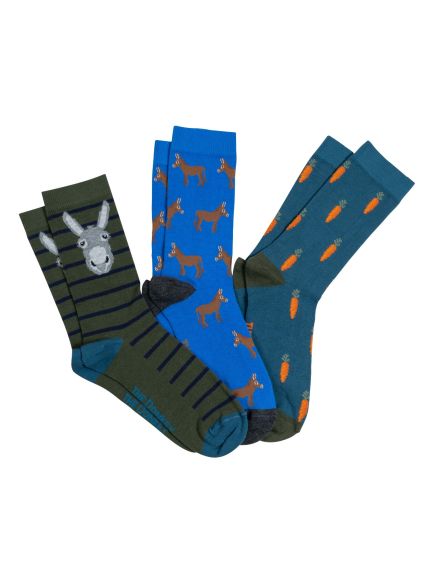 Triple Pack of Donkey Socks